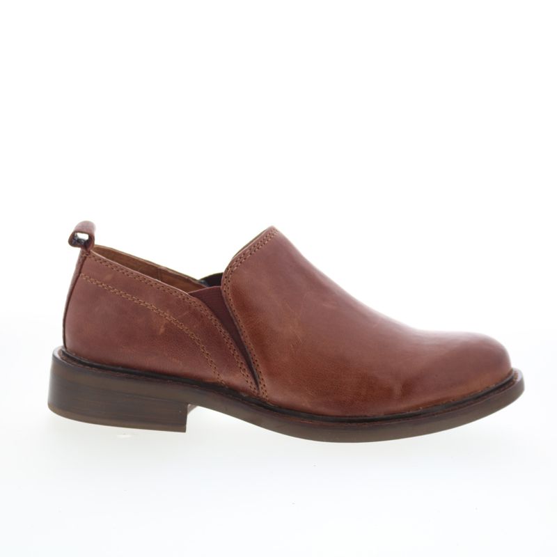 Sofft Brown Leather Slip-On Loafers